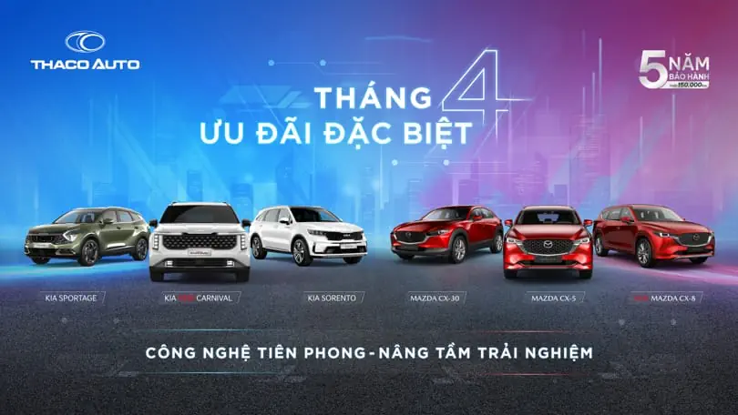 THACO AUTO TRI ÂN KHÁCH HÀNG DỊP LỄ 30/4 VÀ 01/5