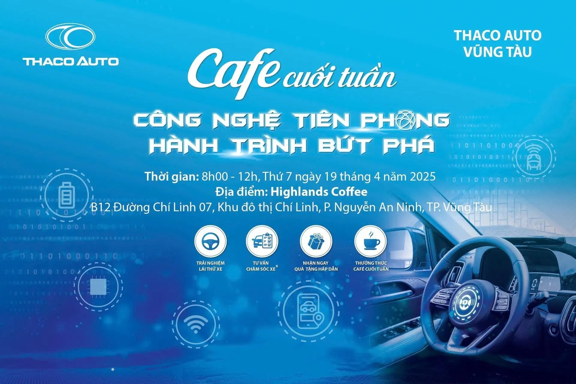 CÙNG THACO AUTO NÂNG TẦM TRẢI NGHIỆM VỚI CHƯƠNG TRÌNH “CAFE CUỐI TUẦN” CHỦ ĐỀ CÔNG NGHỆ
